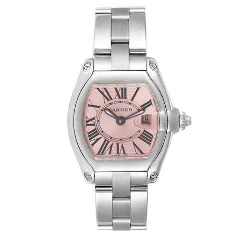 Ladies Cartier Roadster Pink Dial 